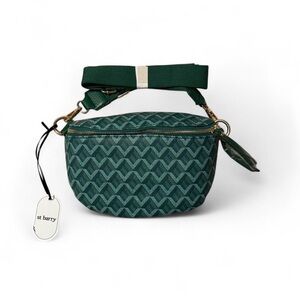 Green Geometric Crossbody Bag